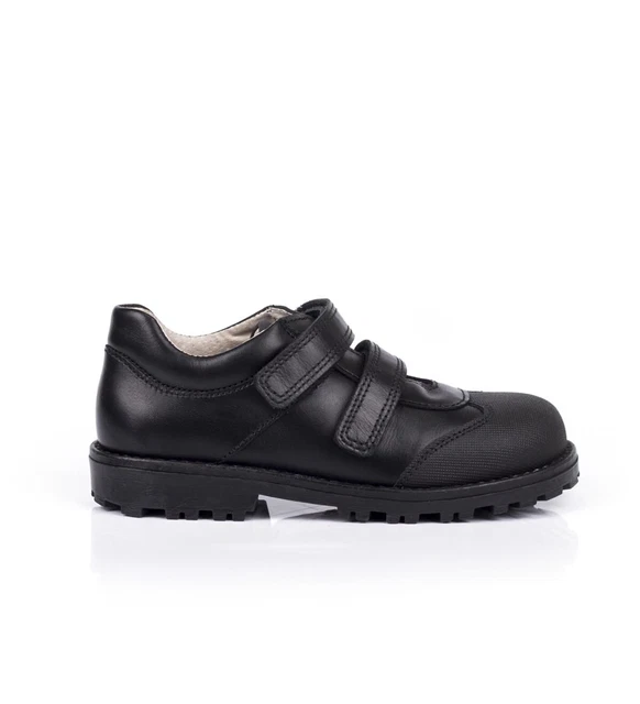 Scarpe da scuola Bo-Bell Once Boys in nero (prezzo di liquidazione)