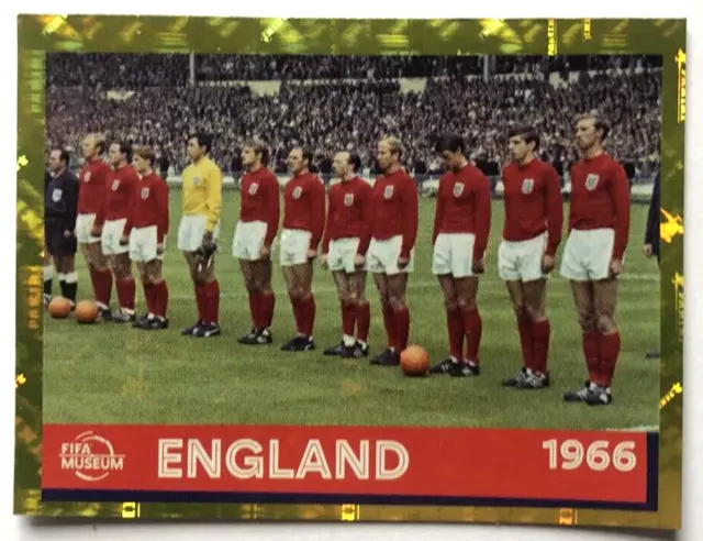 Panini Fifa WM 2022 Qatar Katar Holo Sticker England 1966 'FWC 22' Mannschaft