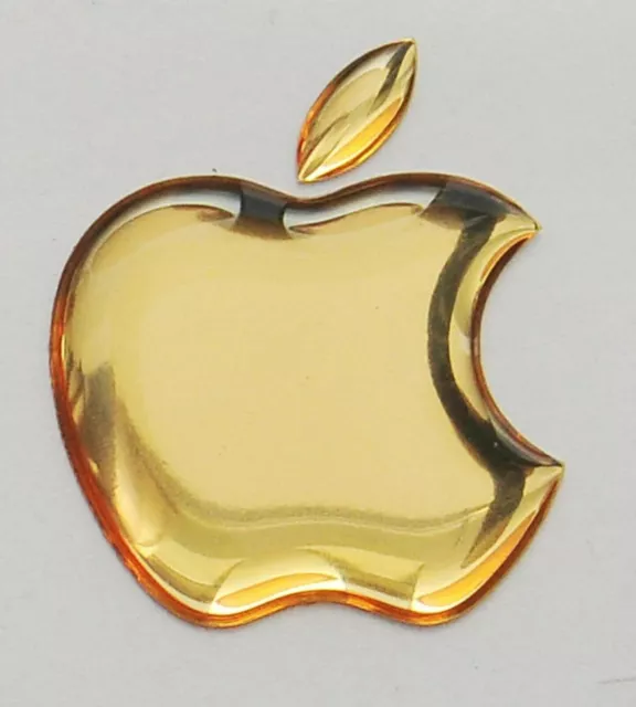 1 x Apple-Aufkleber 3D-gewölbtes Apple-Logo für MacBook / 49 x 39 mm