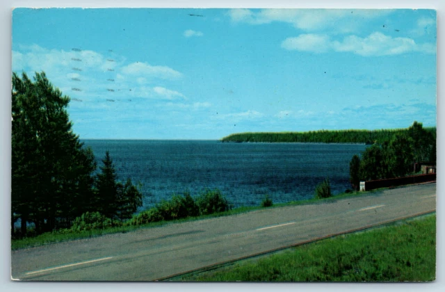 North Shore Drive Cascade State Park Grand Marais Minnesota MN Postcard Aug 1960