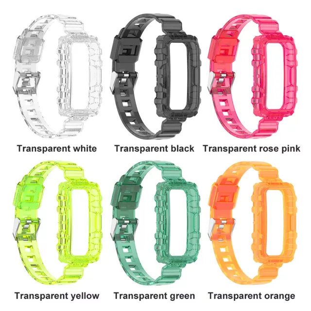 Wrist Strap Replacement for HONOR Band 6 TPU Clear Bracelet Wristband 2