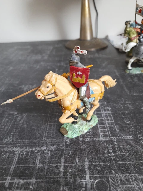 Figurine Starlux Moyen-Âge – Cavalier-Chevalier Français, Plastique Peint, Collection