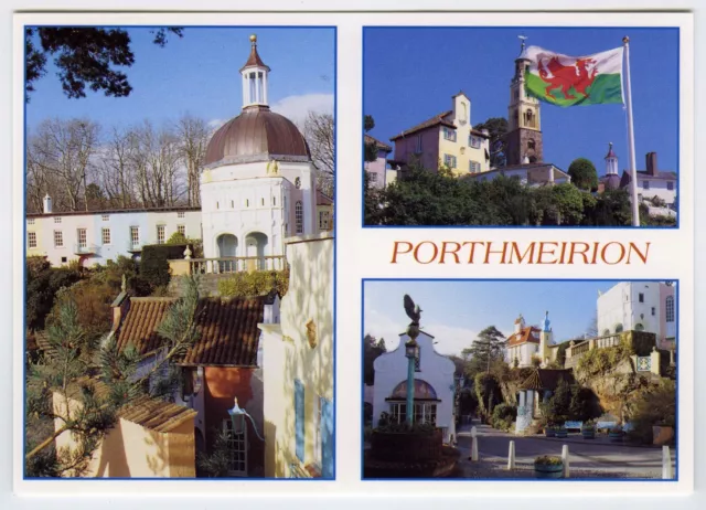 Judges Multiview Postcard Portmeirion Village North Wales Unposted