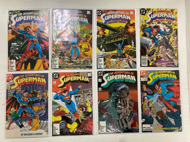 Adventures of Superman lot #425-475 DC 32 different books 8.0 VF (1987-91)