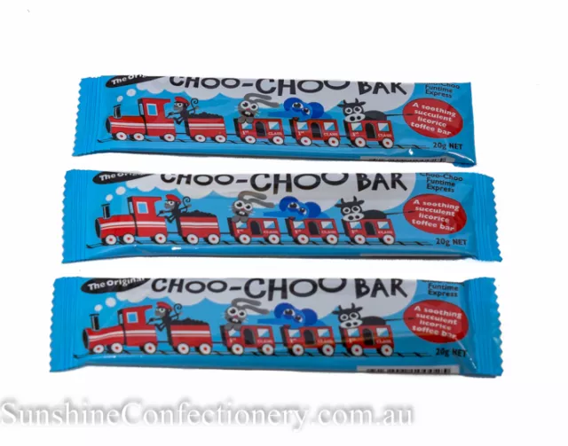 Choo-Choo Bars - The Original Licorice Bar - 10 x 20g bars Postage included