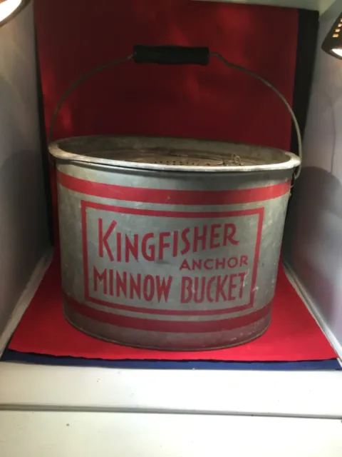 VINTAGE SPORT KING minnow bucket bait can pale fishing tackle equipment  $49.99 - PicClick