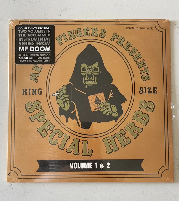 MF DOOM Special Herbs Volume 1 & 2 | 2 Records Plus Bonus. Unopened, In Plastic