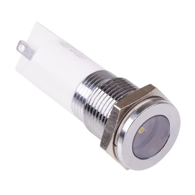 LED Blanc 14mm Panneau Indicateur 110VAC APEM Q14F1CXXSW110