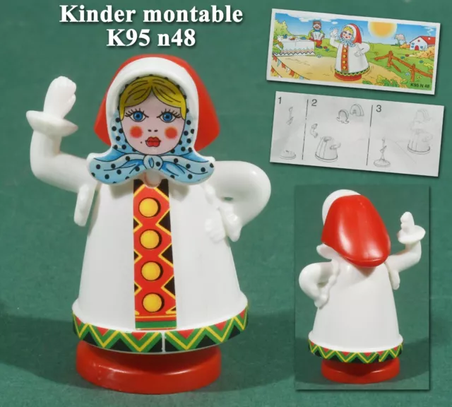 Kinder montable 1995, K95 n 48 danseuse russe + BPZ