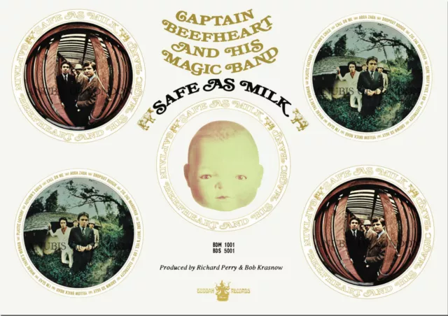 CAPTAIN BEEFHEART - poster promozionale Safe As Milk - poster artistico A1 di alta qualità