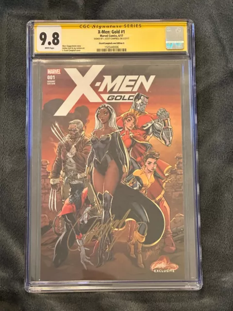 X-Men Gold #1 CGC SS 9.8 SIGNED JSC J. Scott Campbell Autograph Variant Cover A