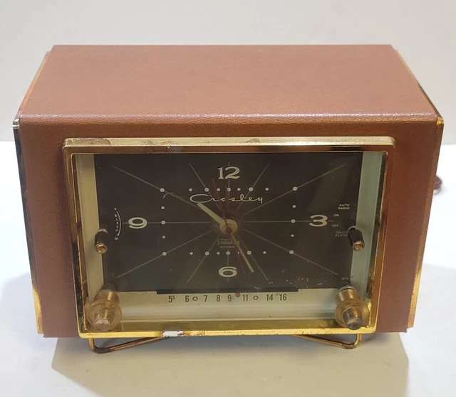 VINTAGE CROSLEY TELECHRON JC8BN Radio Clock For Parts Or Repair 59.99