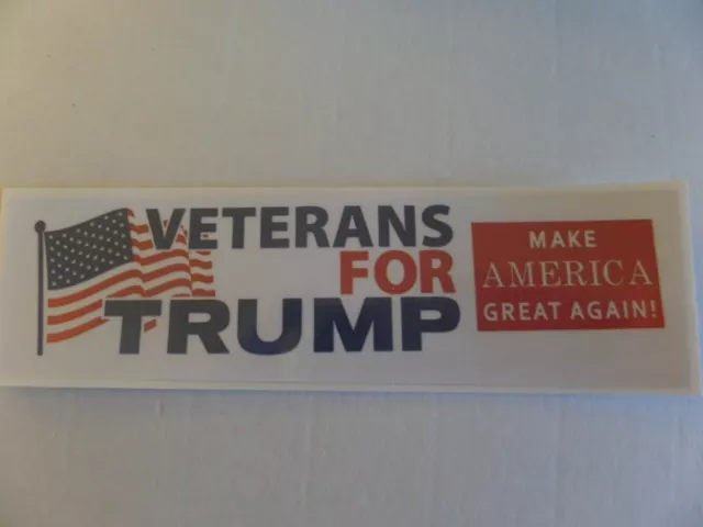 DONALD TRUMP 2020 Election, Veterans For TRUMP, Make AMERICA Great Again Sticker