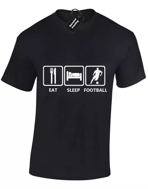 Eat Sleep Football Mens T Shirt Footballer Am Goal Soccer Fc New Gents 3