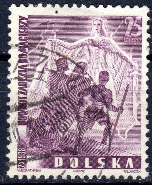 Polen 1938 Fischer 309 gestempelt aus dem Umlauf
