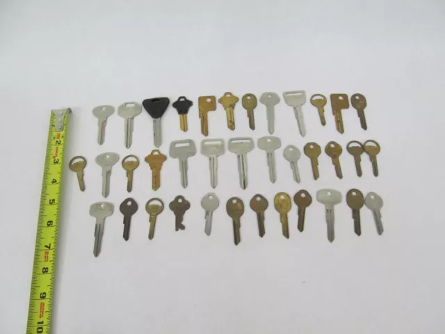 Lot of 37 Assorted Automotive Key Blanks Locksmithing