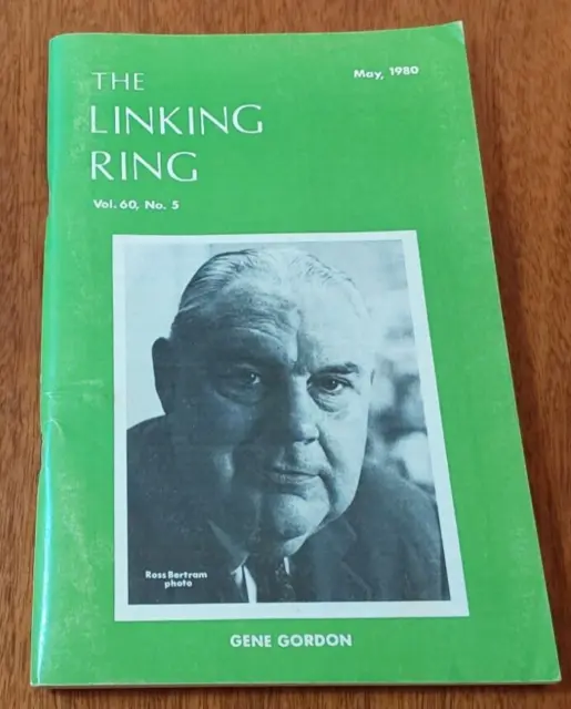 VTG The Linking Ring Magic Magazine Vol. 60, No. 5, May 1980 - Gene Gordon