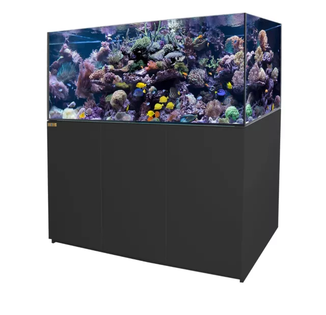185 Gallon Black Coral Reef Aquarium Tank Ultra Clear transpare Glass with Sump