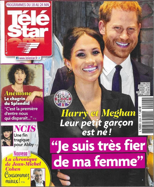 TÉLÉ STAR N°2224 - 13/05/2019 - Harry & Meghan - Anémone - G. Hernandez ...