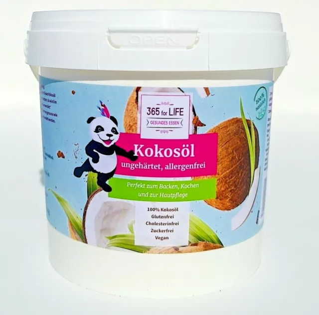 Kokosöl / Kokosfett  / 2x 1000 ml im Eimer geschmacksneutral (desodoriert)