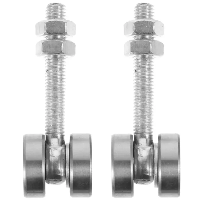 2 Pcs Galvanized Iron Trolley Assembly Roller Window Accessories