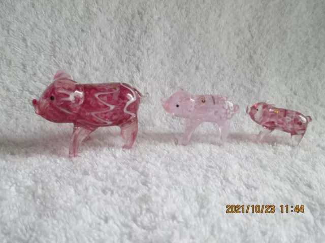 Lenox Piggy Parade Handcrafted Art Glass New in Box