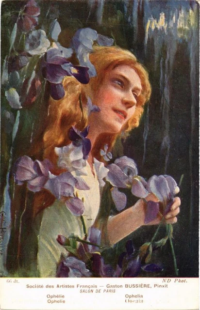 CPA AK Paris Salon GASTON BUSSIERE Ophelia (703208)