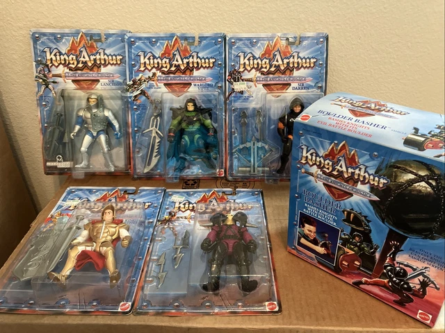 SEALED VINTAGE KING Arthur Knights Of Justice 5 Figures & Boulder