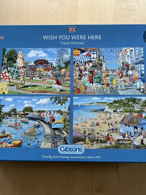 Gibson 4x 500 PIECE PUZZLE- Wish You Were Here - VGC