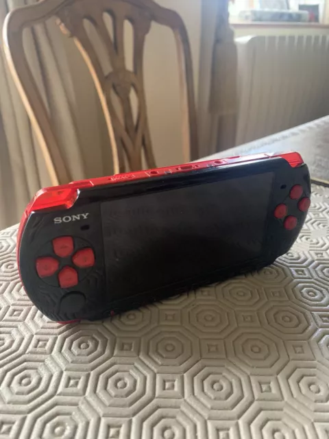 Sony PSP 3000 model. Red and Black