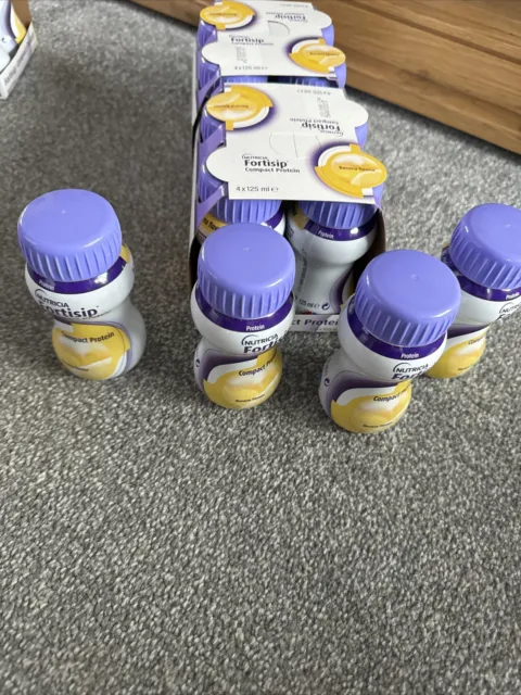Nutricia Fortisip Compact Banana Flavour High Energy Drink - 16 x 125ml Bottles
