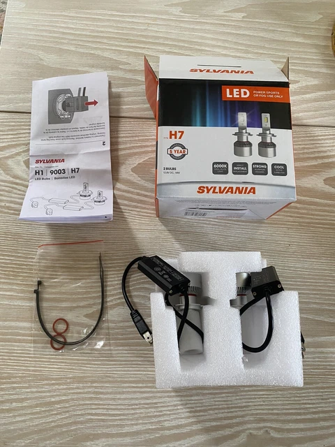 Sylvania LED Bulbs H7SL.BX2 - Power Sports Or Fog Use Only, 6000k Cool White