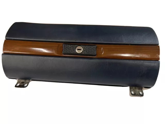 77-85 Mercedes  W123 300D 240D 280E Front Glove Box Door Wood Blue