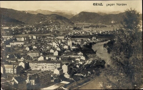 Ak Graz Steiermark, Ortsansicht gegen Norden - 3964262