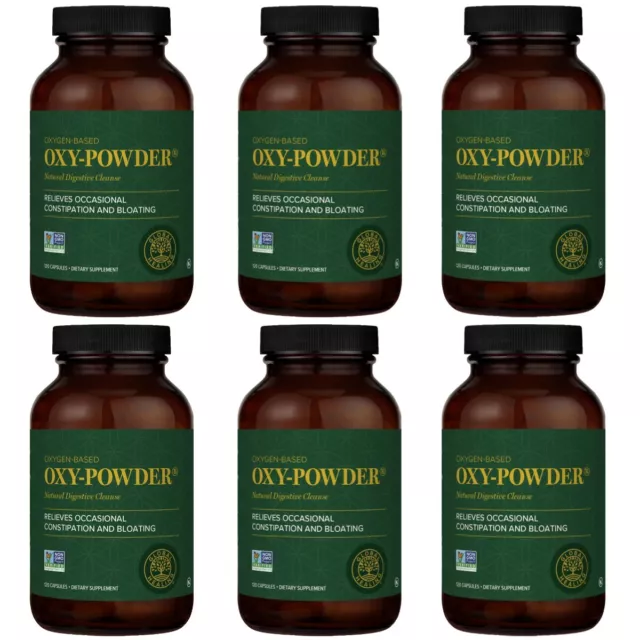 Oxy-Powder Colon Cleanse Natural Laxative Constipation Relief Pills (6-PACK)