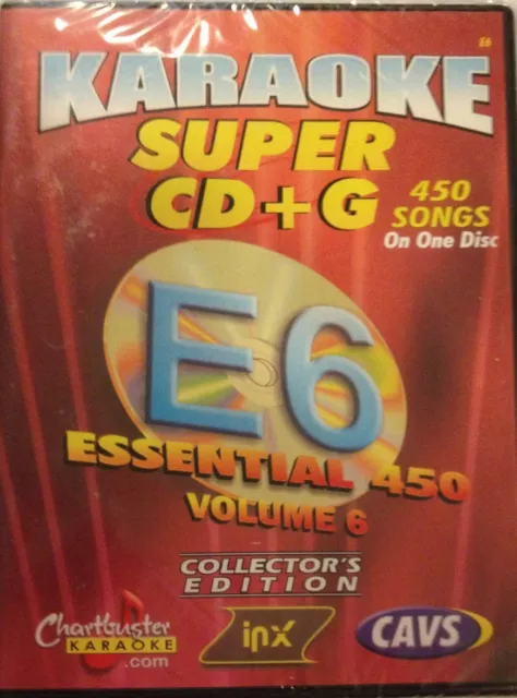 CHARTBUSTER ESSENTIAL SUPER CD+G Vol-6 450 Tracks Playable on CAVS System or PC