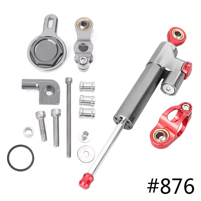 Kit staffa di montaggio stabilizzatore ammortizzatore sterzo per Yamaha YZF R1 1998-2001 e+r