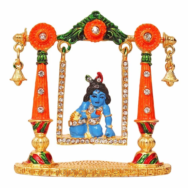 HINDU GOD LORD Krishna Bal Gopal Kanha Car Dashboard Idol Gift Item