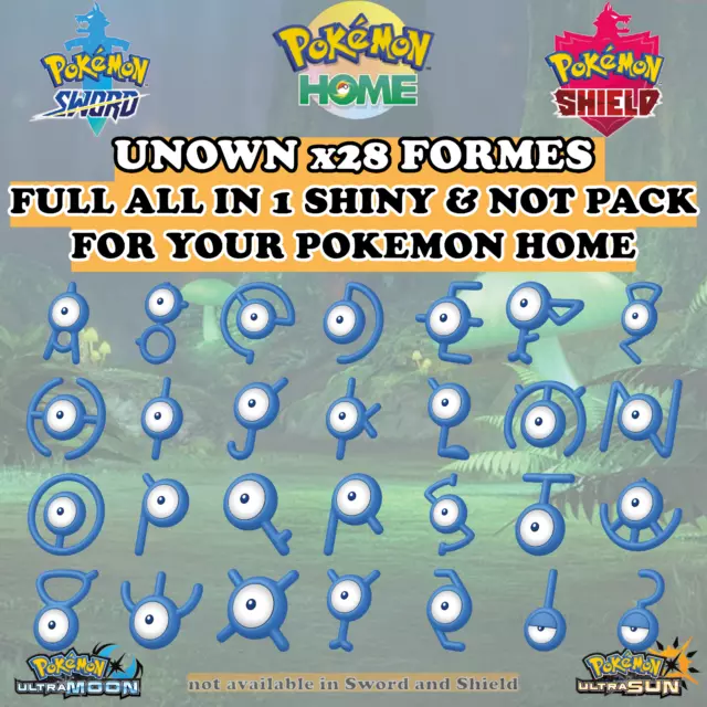 Shiny Ultra Beasts Pack 6IV Pokemon Sword Shield Pokemon Home Ultra Chimeras