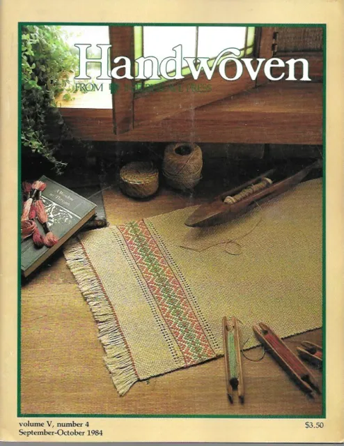 Revista tejida a mano septiembre octubre 1984 diseños para el hogar y la familia