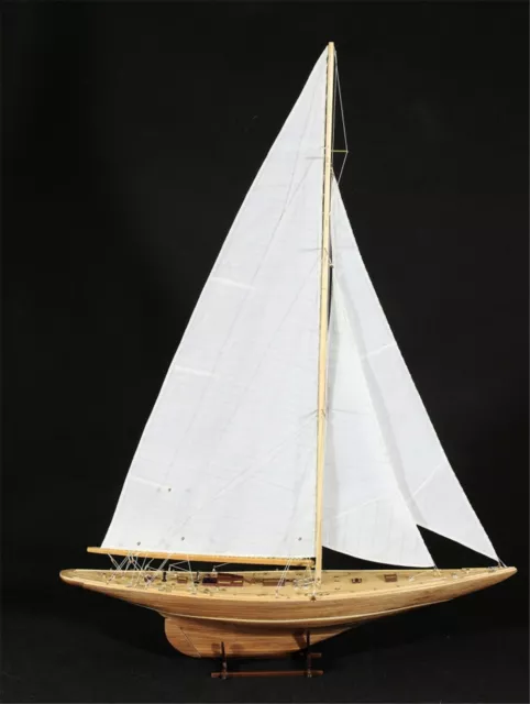 Endeavour America’s Cup J Class Yacht 1/80 Wood Model Ship Kit 18" Boat Sailboat