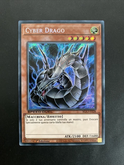 CYBER DRAGO RARA Segreta In Italiano SPEED DUEL SGX3-ITI28 YUGIOH EUR 4 - Foto 7