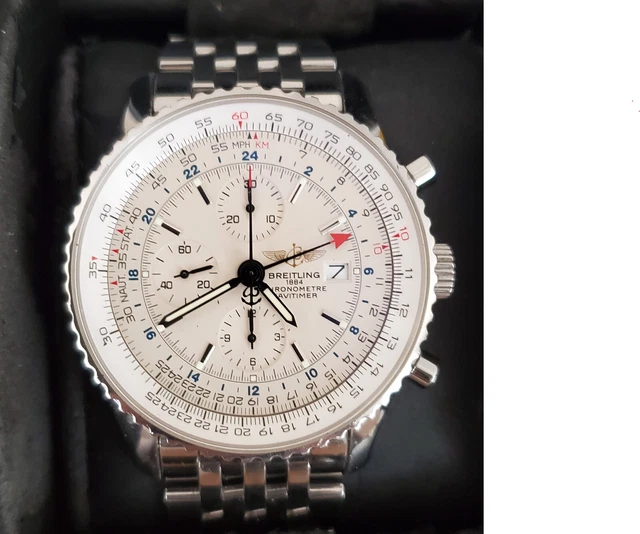 MONTRE BREITLING WORLD Navitimer 1884 A24322 Chronographe 46Mm