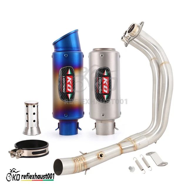 For Yamaha MT-07 YZF R7 Full Exhaust System Front Link Pipe 51mm