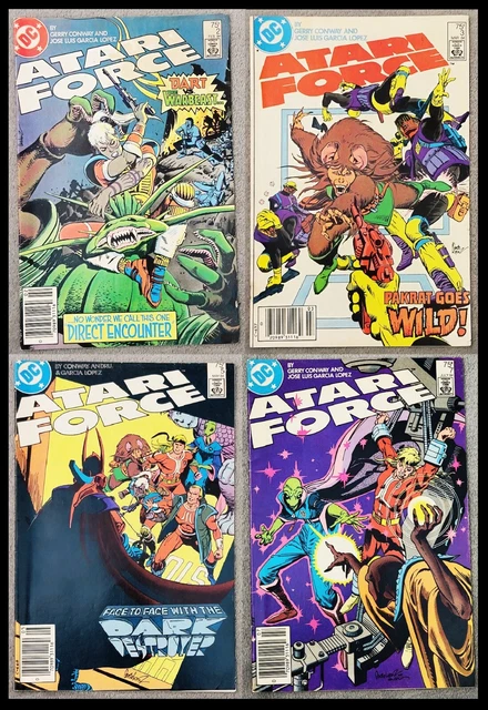 DC comics Atari Force #2, #3, #5, & #7 Lot of 4 (1980's) Low Grade Reader copies
