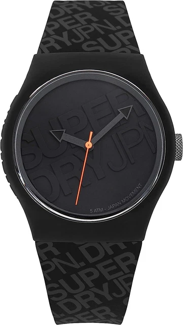 Superdry Orologio al Quarzo Urban con Cinturino in Silicone e