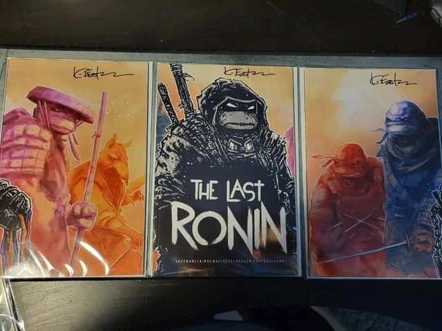 SDCC 2021 Teenage Mutant Ninja Turtles The Last Ronin set signed.  Mint Conditon