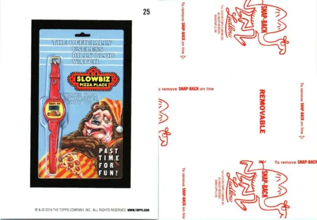 2019 Wacky Packages Old School 8th Series RED LUDLOW CARD #25 SLOWBIZ PIZZA PLAC