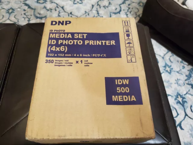 DNP 4x6 Paper and Ink Roll Media Set for IDW500 Printer, 350