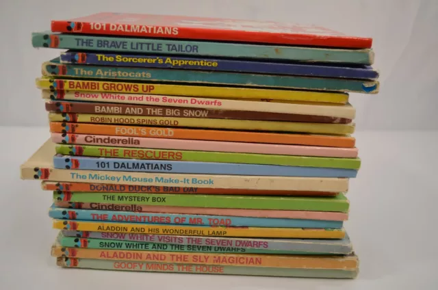 Disneys Wonderful World of Reading HC Book LOT 1970s-90s Cinderella Mystery Box